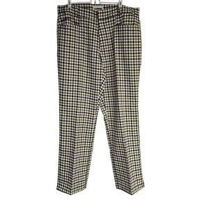 Men's Sub 70 Seventy Green & Black Check Golf Pants Trousers - Size 36